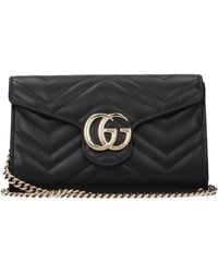 Gucci - Marmont Pochette Leather - Lyst