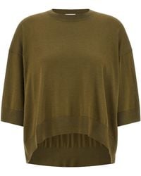 Nude - Cropped Wool Sweater - Lyst
