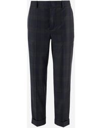 Sa Su Phi - Angela Tartan Wool Pants With Turn Ups - Lyst