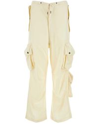 DARKPARK - Cream Wool Blair Cargo Pant - Lyst