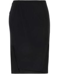 Versace - Stretch Wool Skirt - Lyst