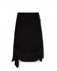 DIESEL - Crepe Midi Skirt - Lyst