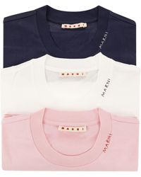 Marni - Set di 3 camicie in cotone - Lyst