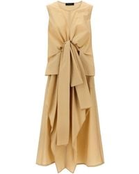 Fabiana Filippi - Cotton Midi Kleid - Lyst