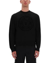 Versace Jeans Couture - Logo Crewneck Sweater - Lyst