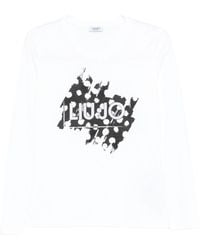 Liu Jo - Print Long-Sleeve T-Shirt - Lyst