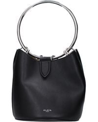 Alaïa - Sac à main les femmes en cuir noir - Lyst