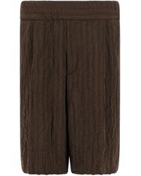 Dries Van Noten - Plato Bermuda E Short Marrone-Uomo - Lyst