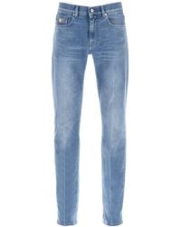 Versace - STRING Denim Slim Fit Jeans - Lyst