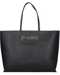 Just Cavalli - Gewoon Cavalli Schoudertassen Vrouwen Polyurethaan Zwart - Lyst