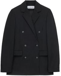 Loewe - Blend Wool Jacket - Lyst