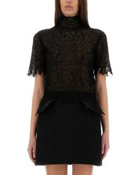 McQueen - Spider Web Lace Top - Lyst