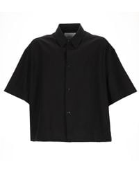 Studio Nicholson - Oversized Short-Sleeve Button-Up Shirt - Lyst