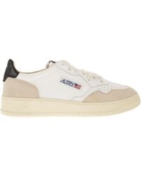 Autry - Medalist Low Leather And Suede Sneakers - Lyst