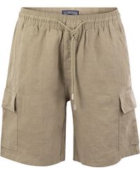 Vilebrequin - Linen Cargo Bermuda Shorts - Lyst