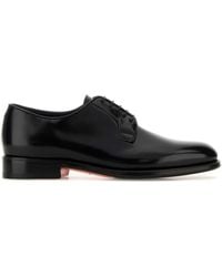 Santoni - Leather Ensley Lace Up Shoes - Lyst