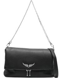 Zadig & Voltaire - Sac Porté Épaule Rock Orné De Cristaux - Lyst