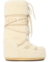 Moonboot - 'Mb Icon Fleece' Teddy Boots - Lyst