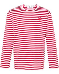 COMME DES GARÇONS PLAY - Emblem Heart Cotton T-Shirt - Lyst