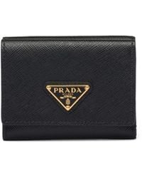 Prada - Small Saffiano Wallet - Lyst
