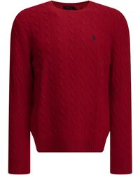 Polo Ralph Lauren - Crew-Neck Sweater With Logo - Lyst