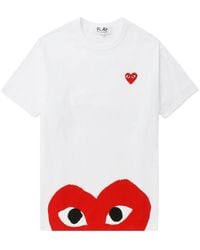 COMME DES GARÇONS PLAY - Cotton T-Shirt - Lyst
