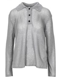 MSGM - Sweaters de gris - Lyst