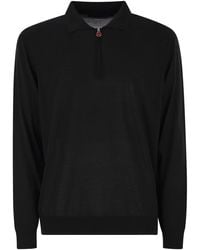 Kiton - Wool Polo Shirt - Lyst