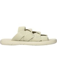 Bottega Veneta - Fabric Slippers And Clogs/Sea Salt - Lyst