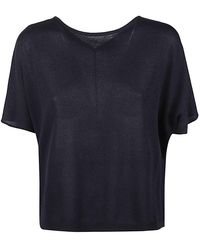 Base London - Cotton Blend Top - Lyst