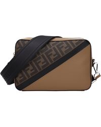 Fendi - Bolsos de hombro estuche de cámara tela marrón/tabaco - Lyst