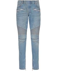 Balmain - 'Biker' Jeans - Lyst