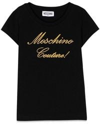 Moschino - Short Sleeve Logo T Shirt - Lyst