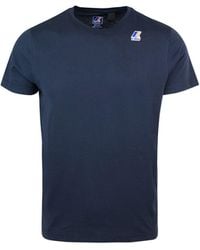 K-Way - T Shirt Le Vrai Edouard Blu - Lyst