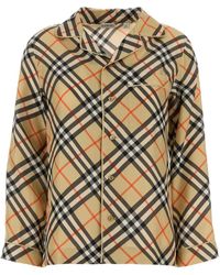 Burberry - Embroidered Silk Shirt - Lyst