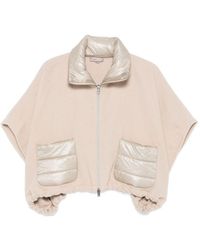 Herno - Resort Poncho Met Korte Mouwen - Lyst