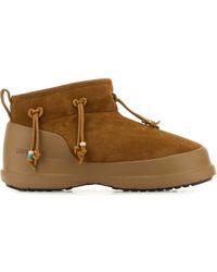 Moon Boot - Caramel Suede Luna Low Ankle Boots - Lyst