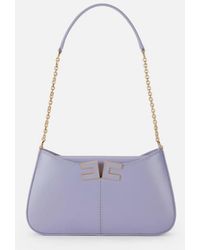 Elisabetta Franchi - Shoulder Bag With Logo Detail - Lyst