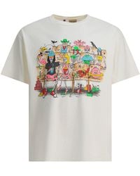 GALLERY DEPT. - Skeleton Beach Theater Tee T-Shirts Bianco-Uomo - Lyst