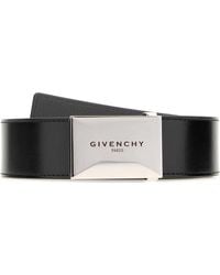 Givenchy - Leather Plaque Belt - Lyst