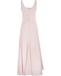 Sportmax - Galante Fit und Flare -Baumwollkleid - Lyst