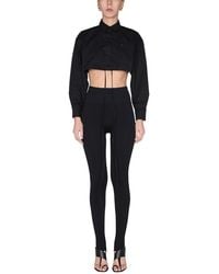ANDREADAMO - Andreadamo Cropped Shirt - Lyst