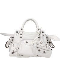 Balenciaga - Borse A Mano Neo Cagole Donna Pelle Bianco/Bianco Ottico - Lyst