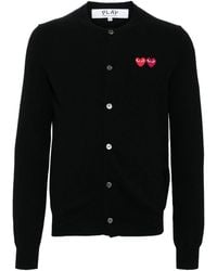 COMME DES GARÇONS PLAY - Heart-Logo Cardigan - Lyst