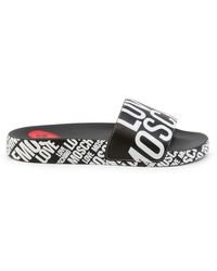 Love Moschino Flat sandals for Women - Up to 66% off | Lyst
