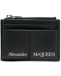 McQueen - Kartenetui Mit Logo-Print - Lyst