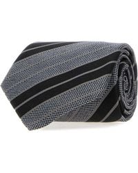 Saint Laurent - Embroidered Jacquard Tie - Lyst