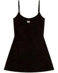 DIESEL - Organic Cotton Mini Dress - Lyst