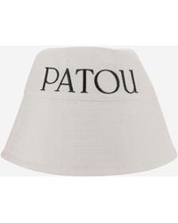 Patou - Cotton Bucket Hat With Logo - Lyst