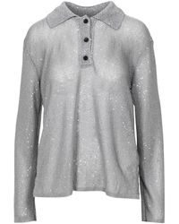MSGM - Pullover grau - Lyst